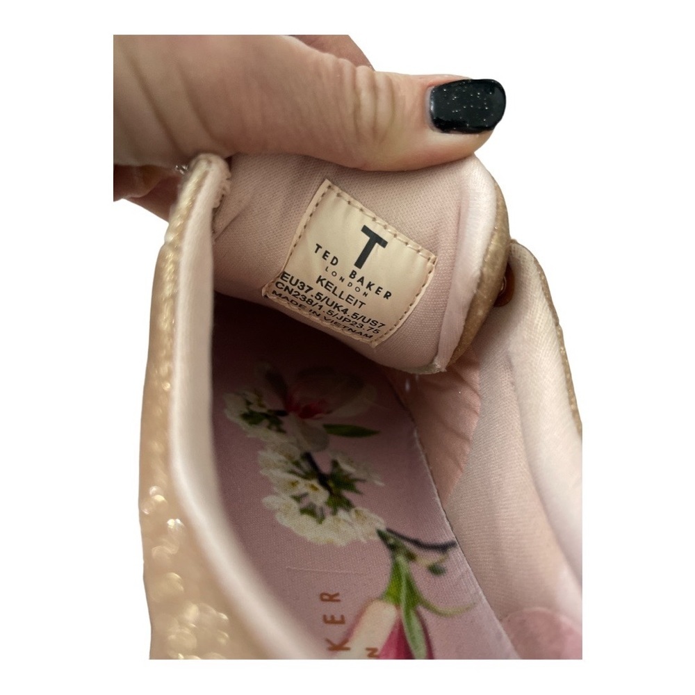 Ted Baker London, Kelleit, glitter sneaker sz7 - Picture 6 of 7